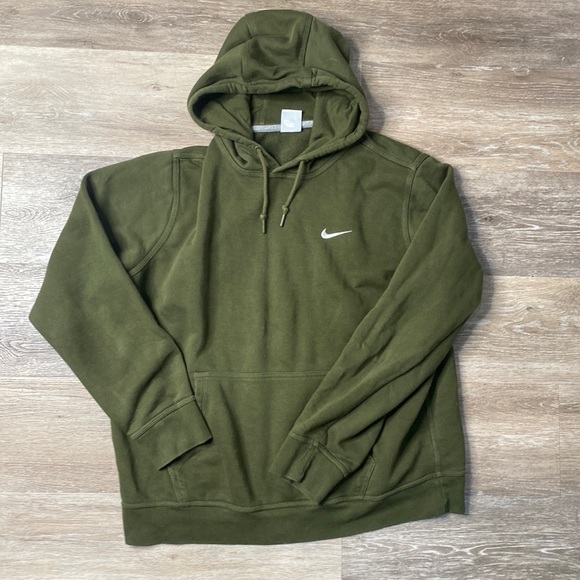 Nike Other - Vintage Nike army green mens XL swoosh hoodie